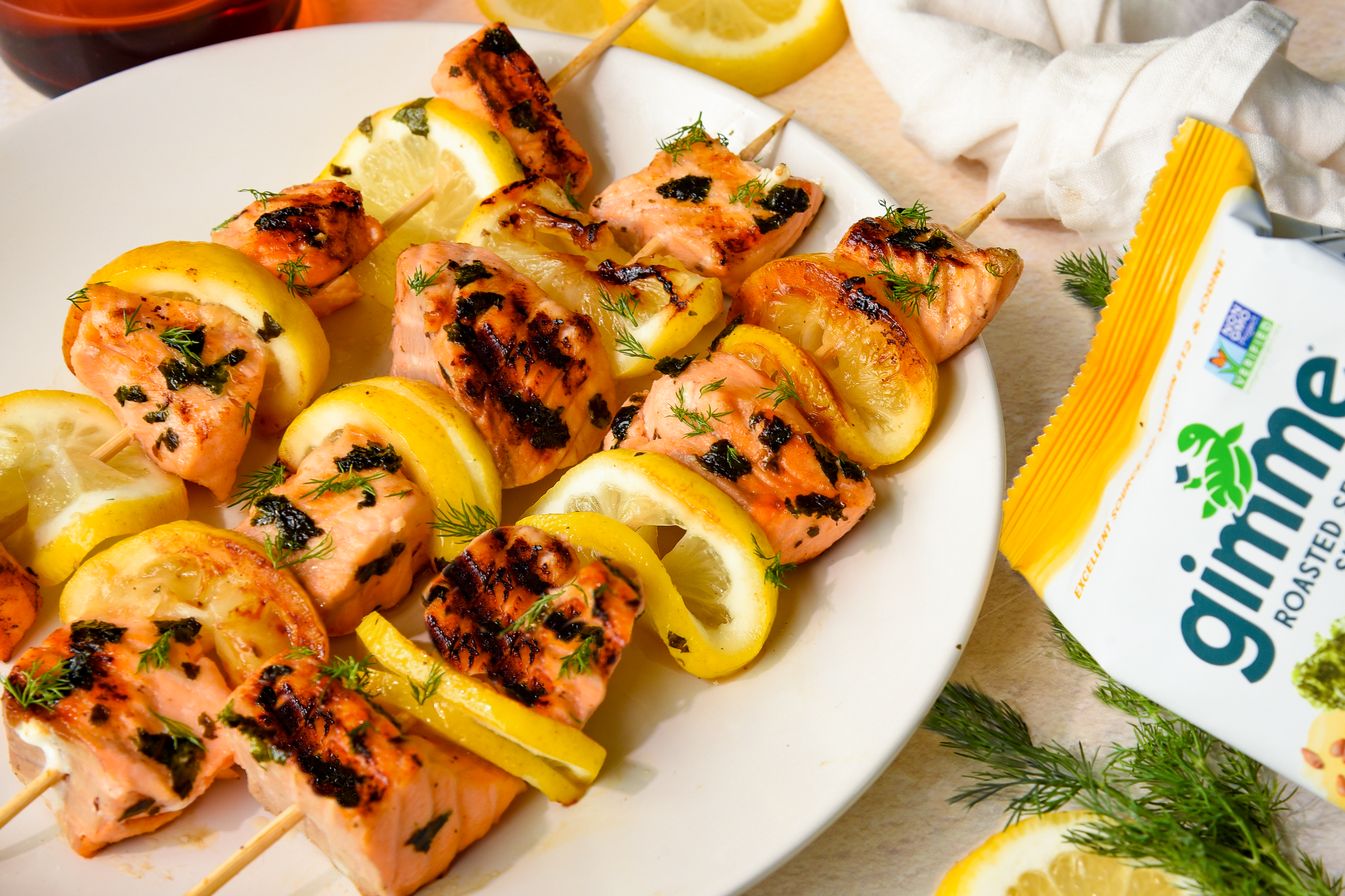 Seaweed Salmon Citrus Kabobs Recipe gimme Seaweed