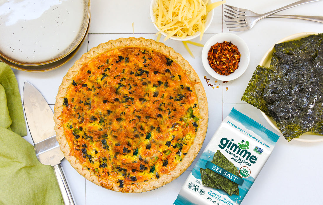 Easy Asparagus Quiche With Seaweed