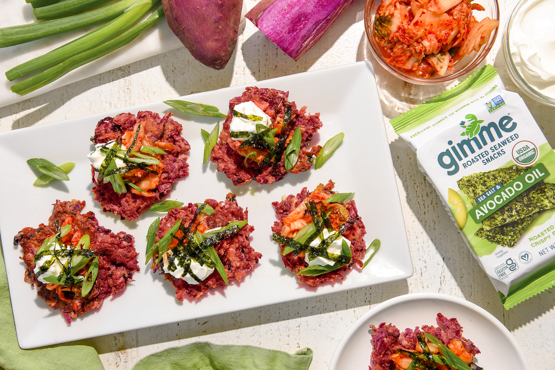 Seaweed & Sweet Potato Latkes