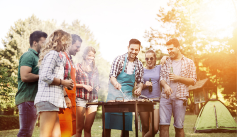 Image of people enjoying a bbq.