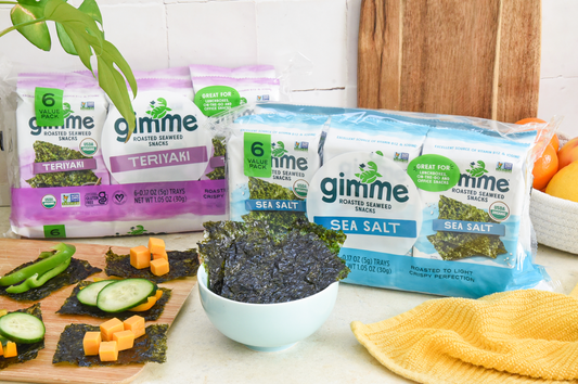 Image of Gimme Seaweed Snacks in a kitchen.