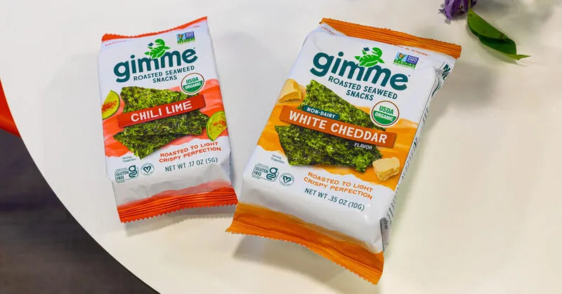 Gimme’s Newest Roasted Seaweed Snack Is A Dairy Free Cheddar Flavor