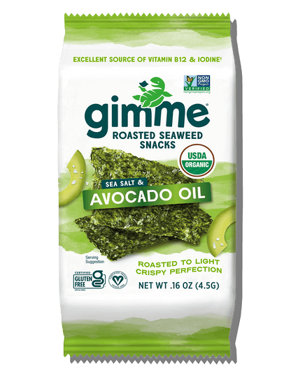 Gimme Seaweed Roasted Seaweed Snacks Sea Salt & Avocado Oil Seaweed Snacks - .16oz (6 Pack)