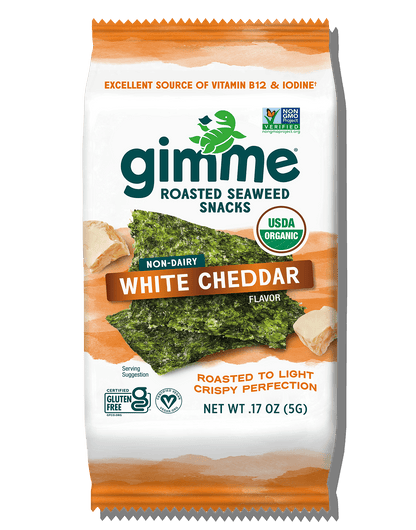 Gimme Seaweed Roasted Seaweed Snacks White Cheddar Seaweed Snacks - .17oz (6 Pack)