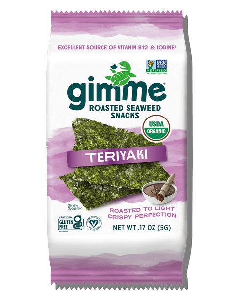 organic roasted teriyaki seaweed snack
