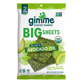 Big Sheets Avocado Oil Seaweed Snack - .92oz (2 Pack)